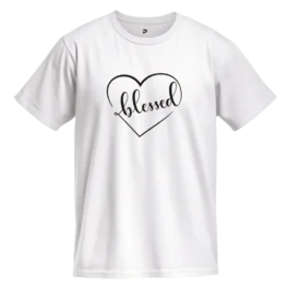 Blessed T-Shirt – Express Gratitude with DTF Print Cotton Tee