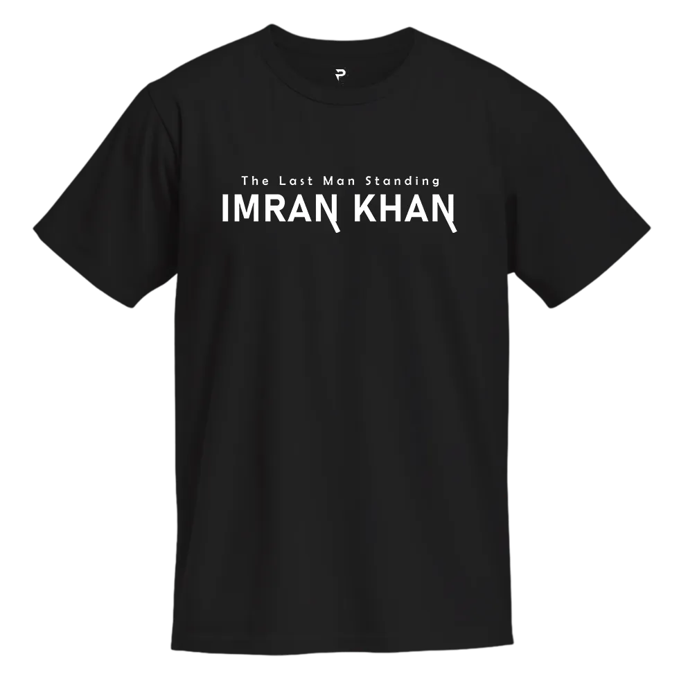 The Last Man Standing Imran Khan T-Shirt Black