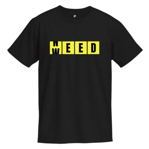 Weed T-Shirt Black